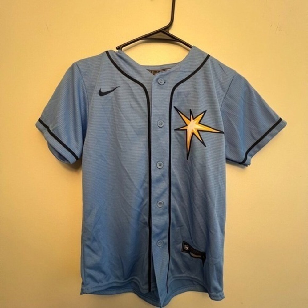 Nike MLB‎ Tampa Bay Rays Wander Franco Youth Jersey S NWT - Picture 2 of 9